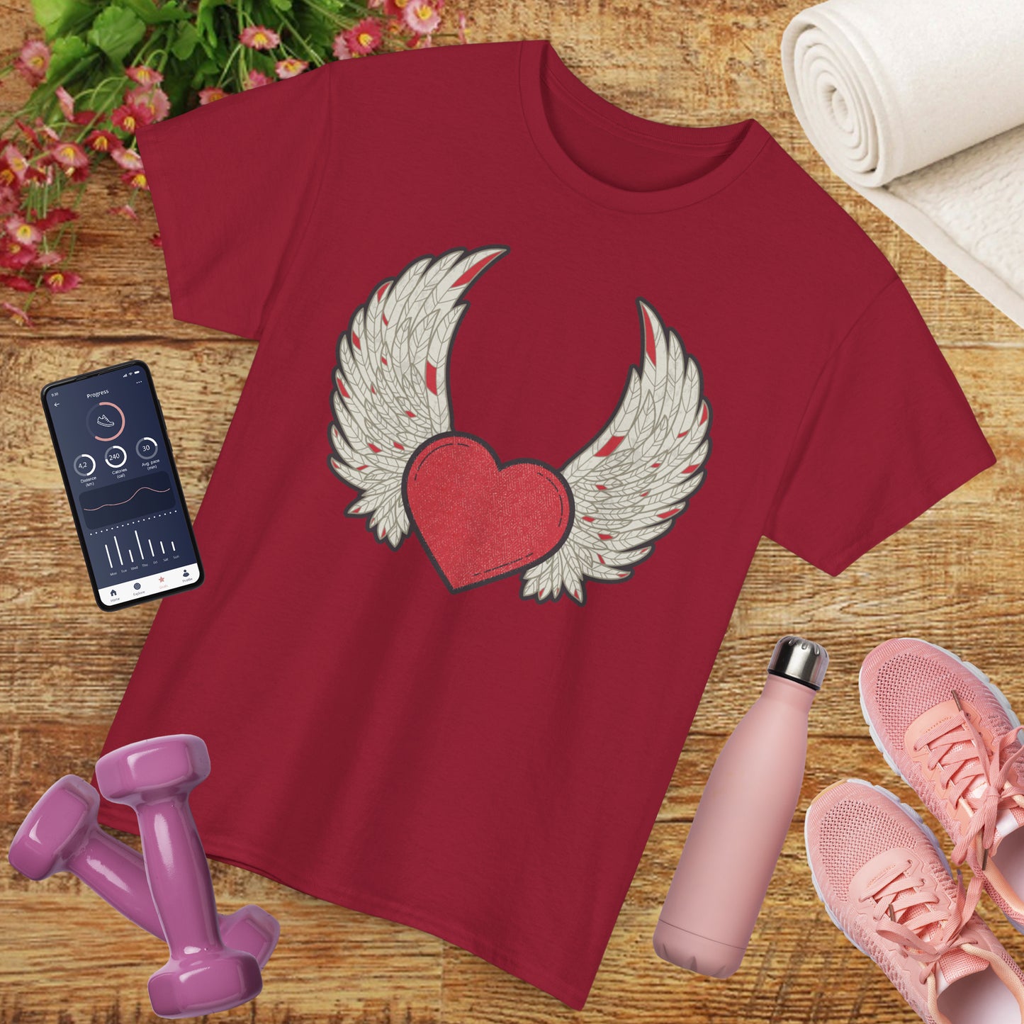 💖"Wings of the Heart" Heavy Cotton Tee - Let Love Soar