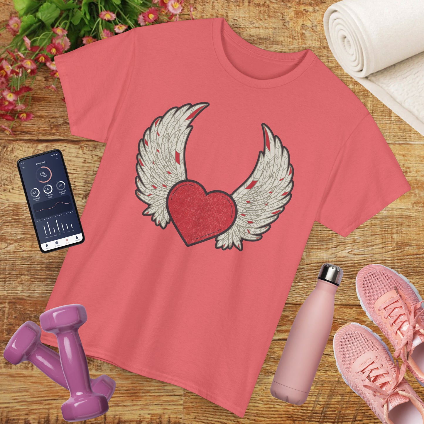 💖"Wings of the Heart" Heavy Cotton Tee - Let Love Soar