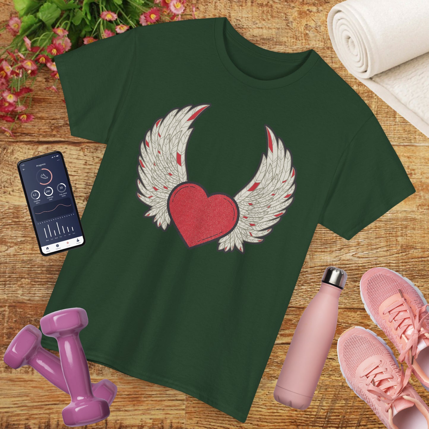 💖"Wings of the Heart" Heavy Cotton Tee - Let Love Soar
