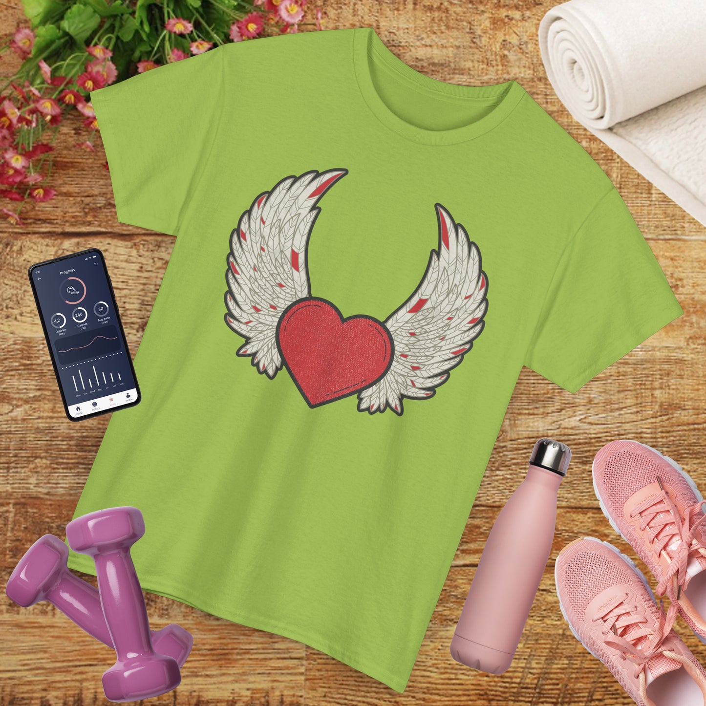💖"Wings of the Heart" Heavy Cotton Tee - Let Love Soar