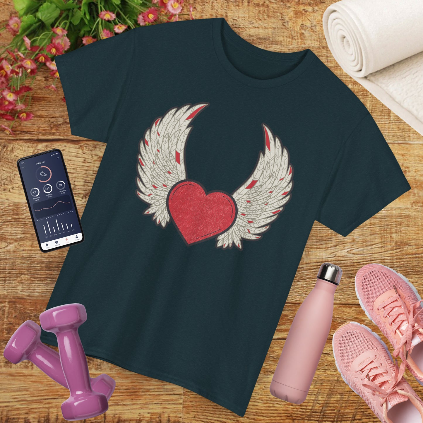 💖"Wings of the Heart" Heavy Cotton Tee - Let Love Soar
