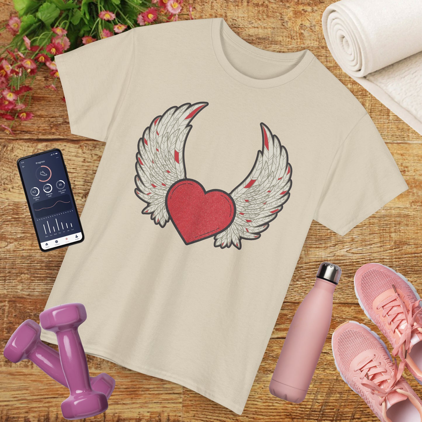 💖"Wings of the Heart" Heavy Cotton Tee - Let Love Soar