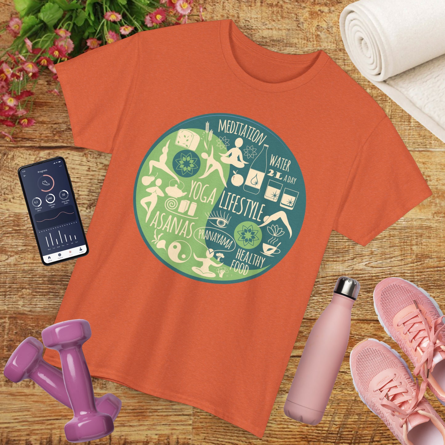 Vital Flow Heavy Cotton Tee - Live the Good Life, Mindfully