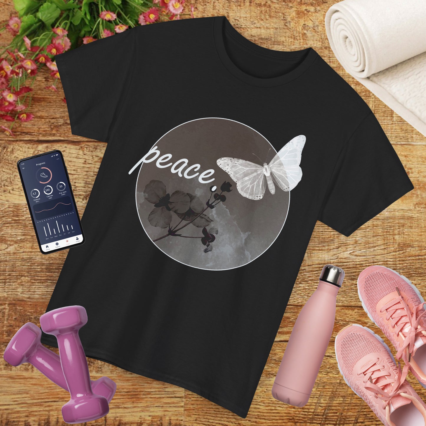 Peace Within Heavy Cotton Tee - Grace in Stillness