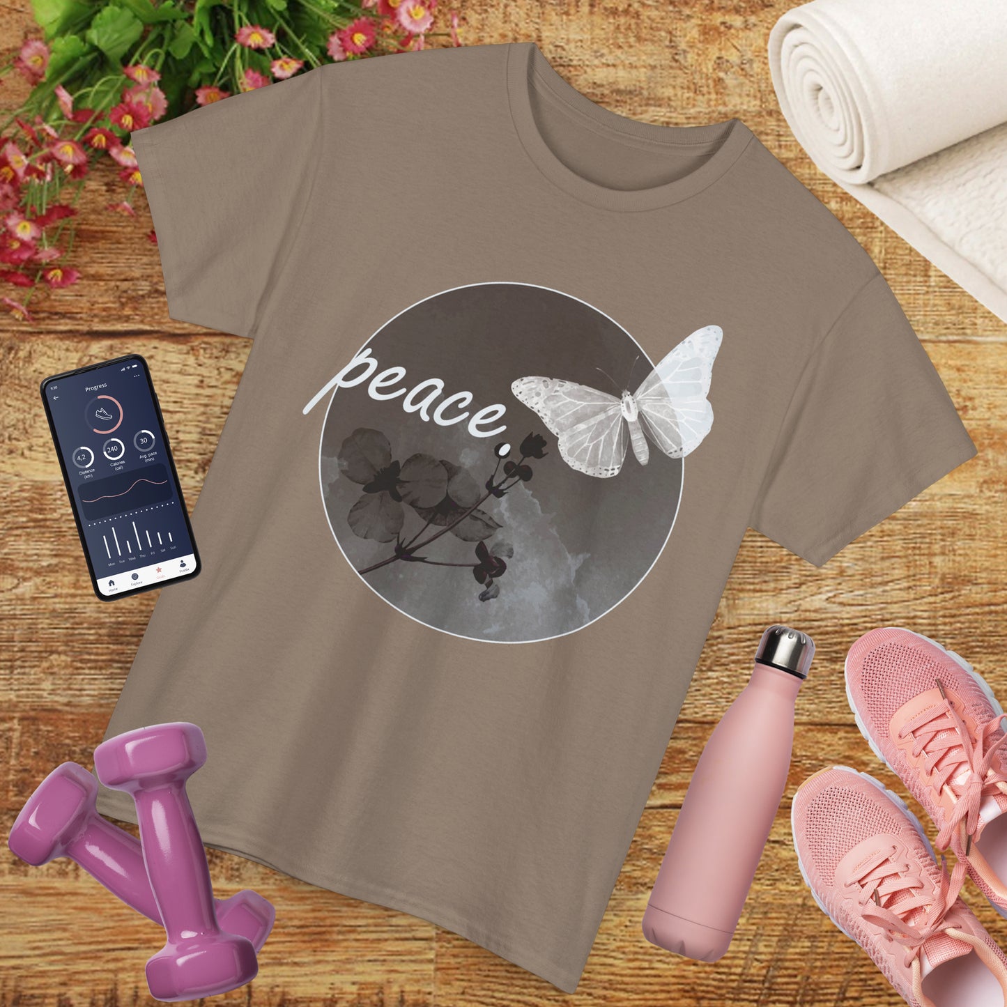 Peace Within Heavy Cotton Tee - Grace in Stillness