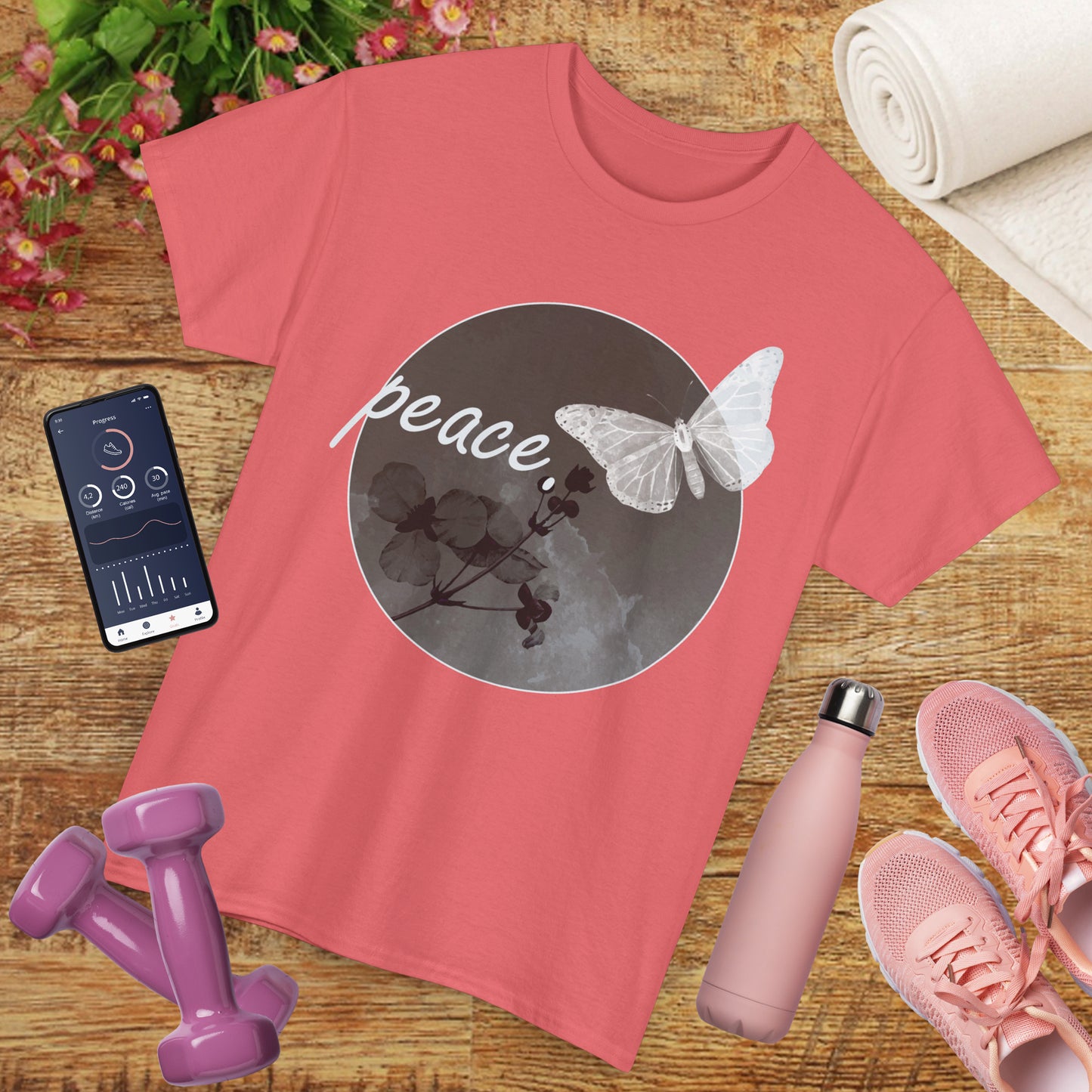 Peace Within Heavy Cotton Tee - Grace in Stillness