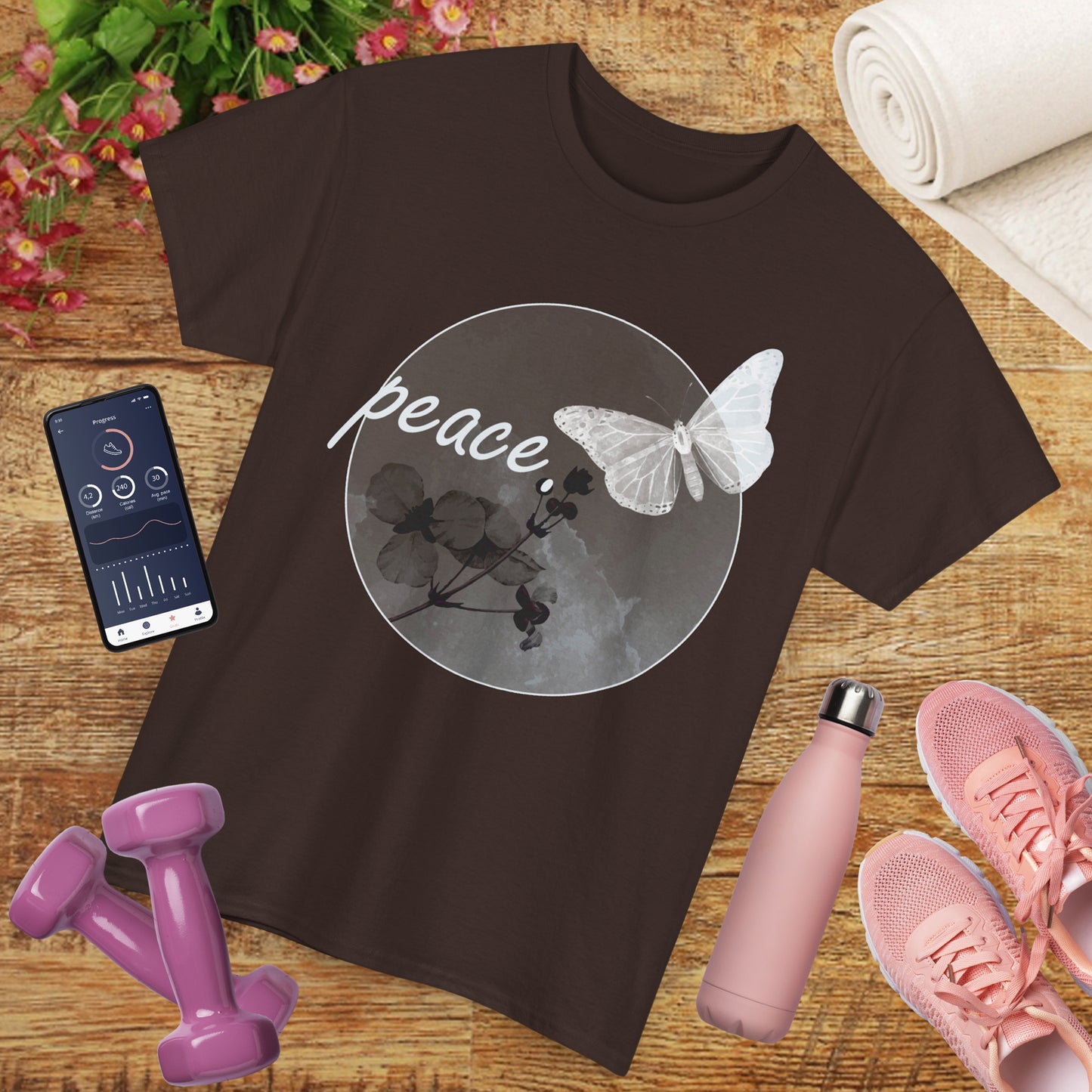 Peace Within Heavy Cotton Tee - Grace in Stillness