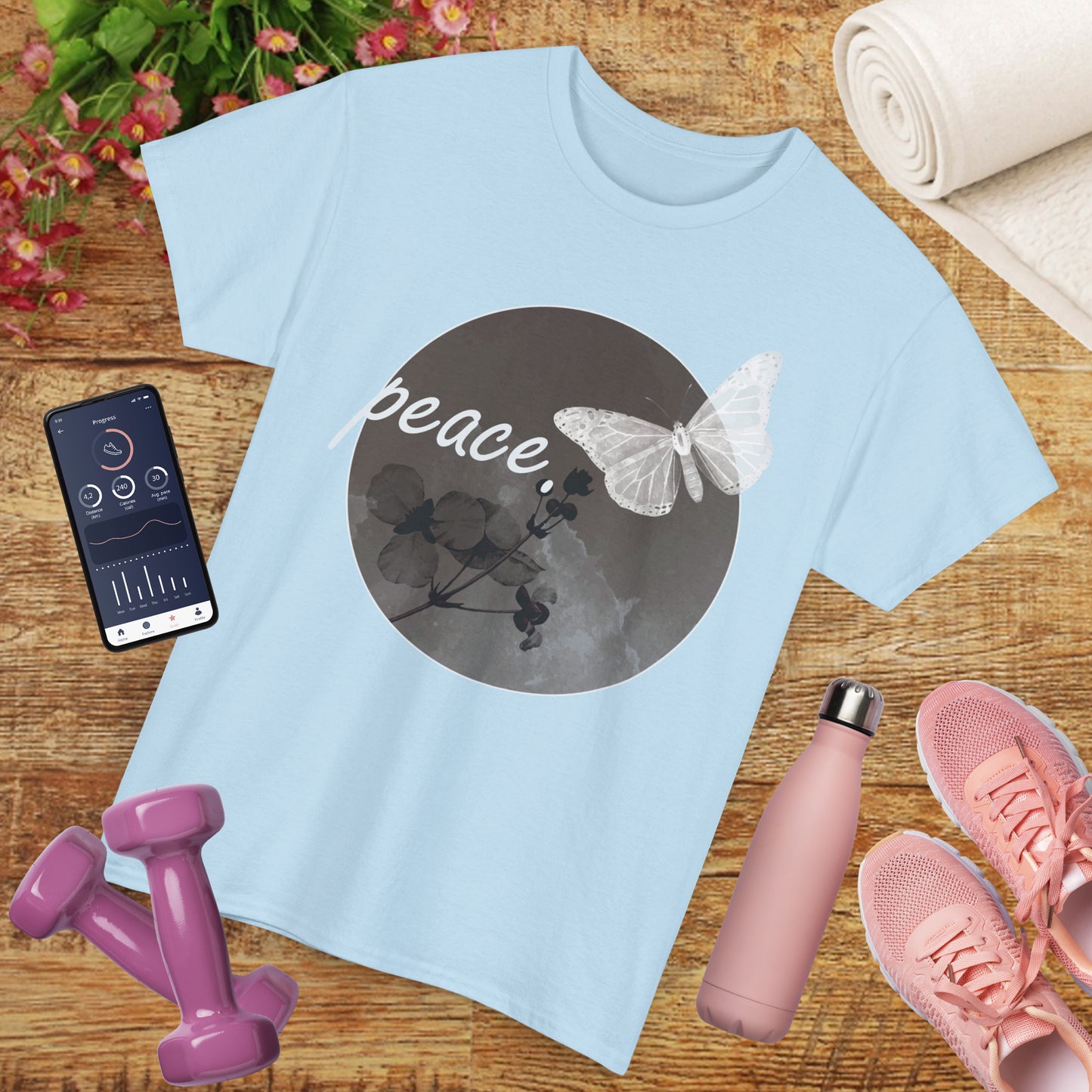 Peace Within Heavy Cotton Tee - Grace in Stillness