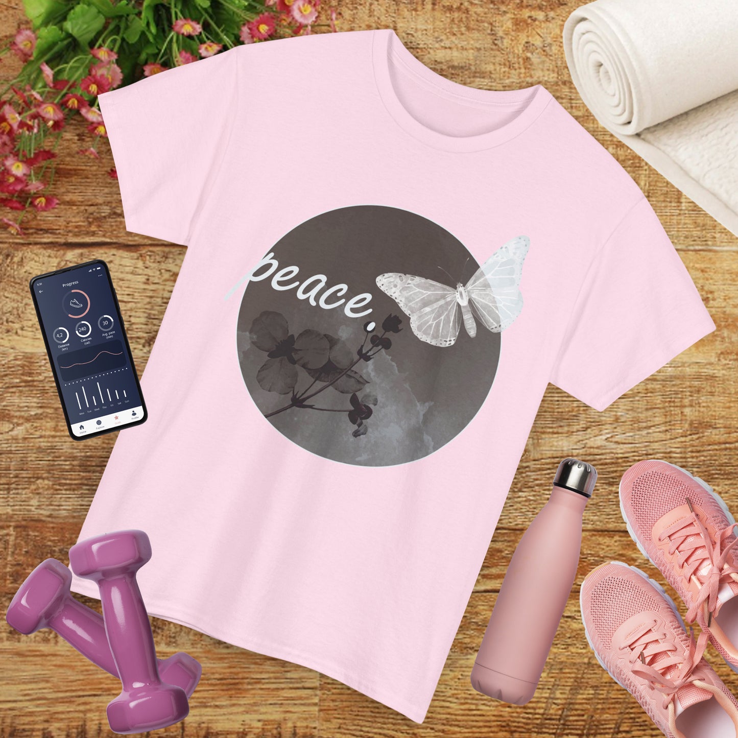 Peace Within Heavy Cotton Tee - Grace in Stillness