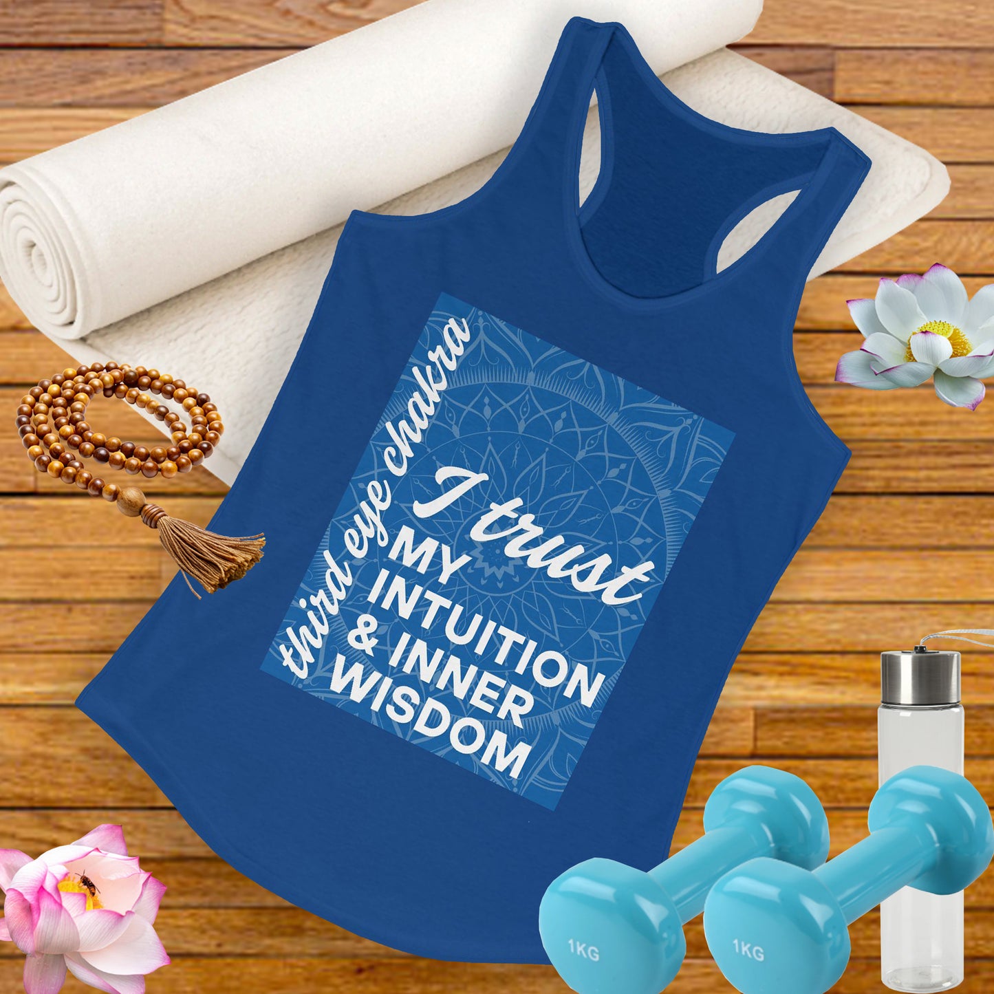 Inner Vision - Third Eye/Ajna Chakra Affirmation Racerback Tank Top