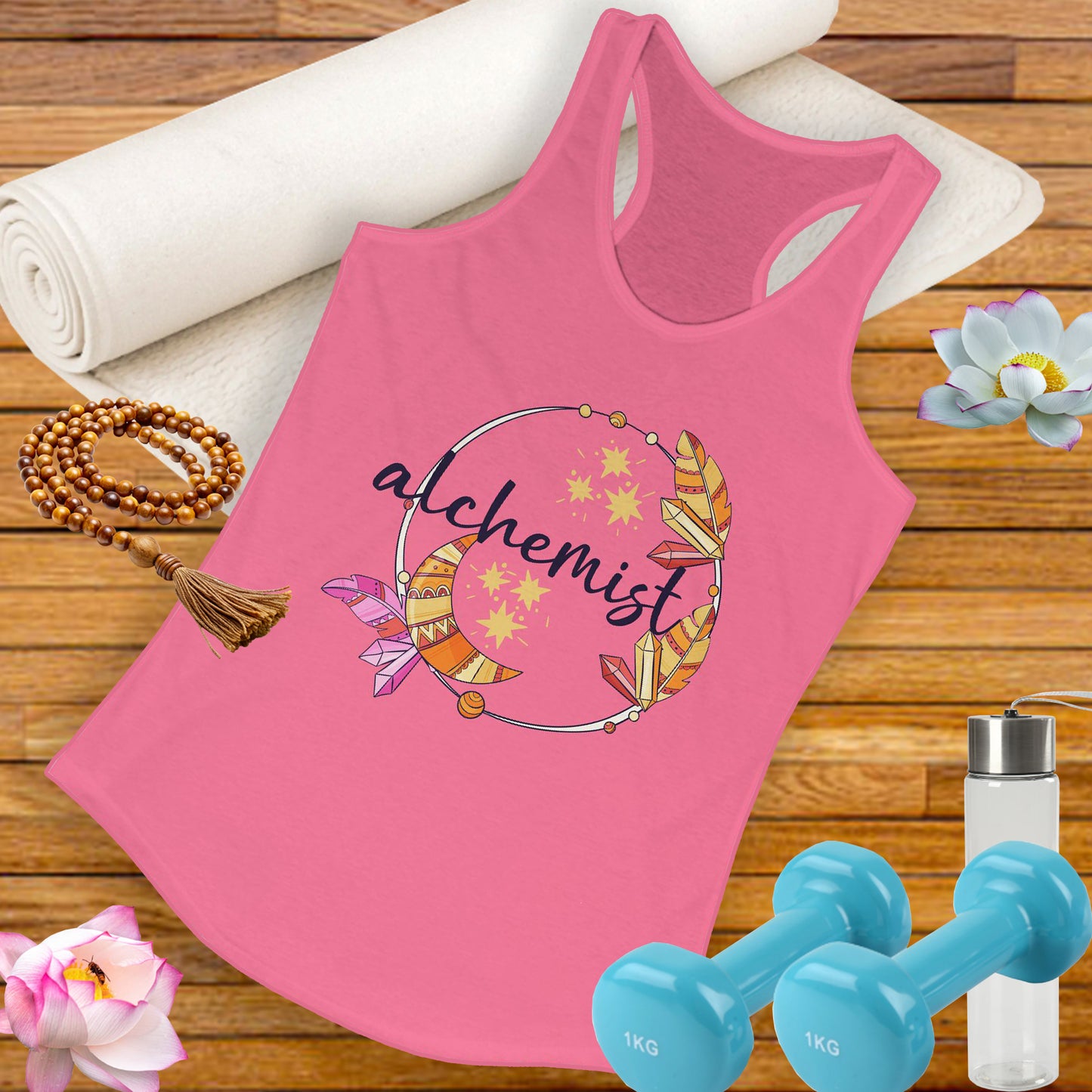 The "Alchemist" - Mystic Energy for the Modern Muse - Women's Racerback Tank Top - BOHO Spirit Style
