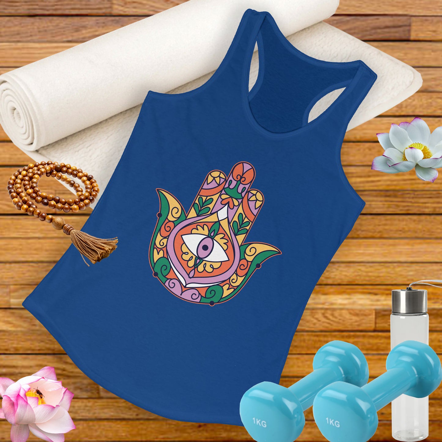 Hand of Fatima Tank top - BOHO Protection & Feminine Power - Women's Spiritual Apparel