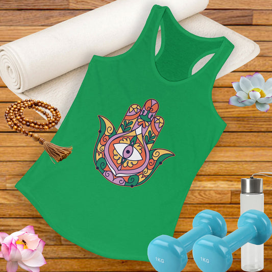 Hand of Fatima Tank top - BOHO Protection & Feminine Power - Women's Spiritual Apparel