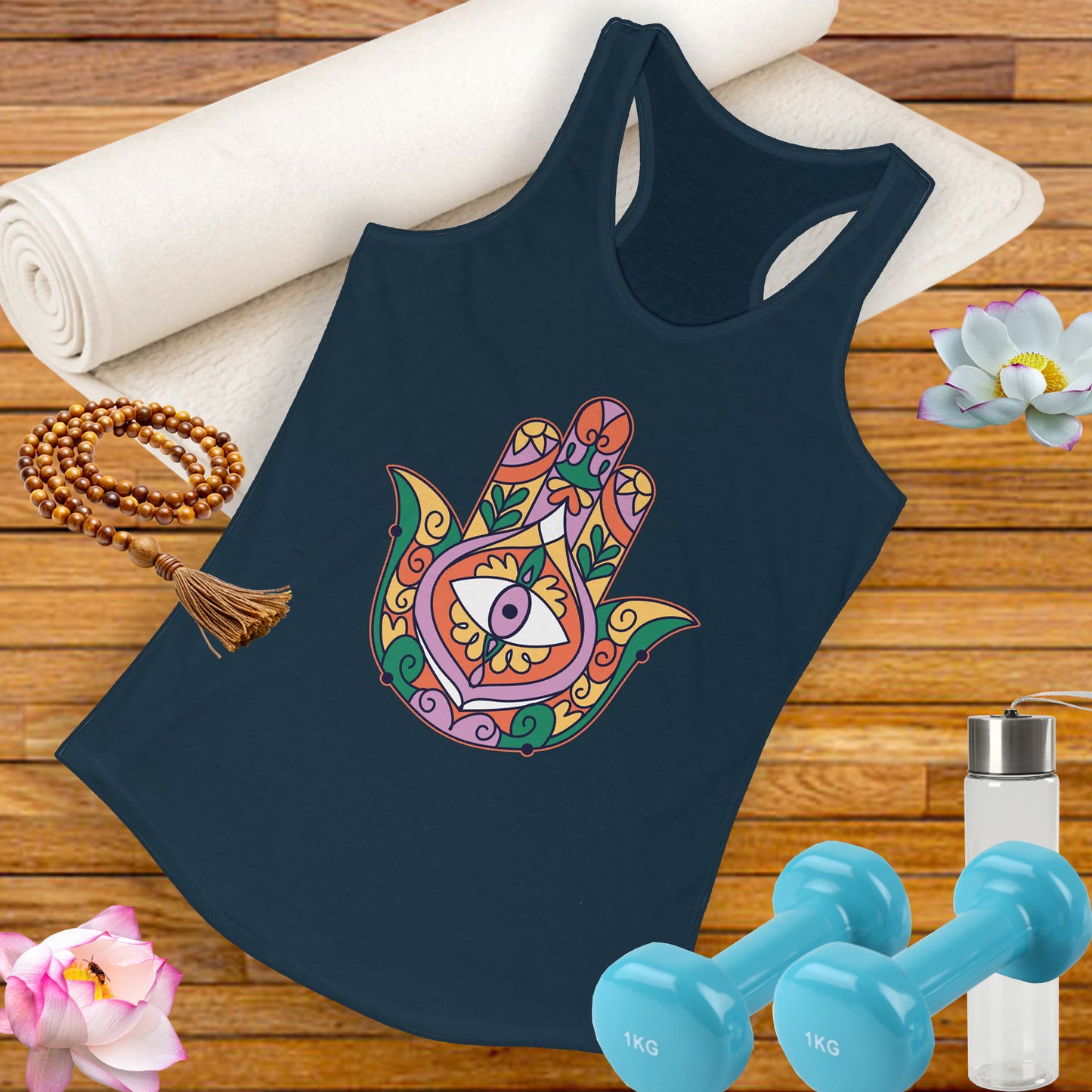 Hand of Fatima Tank top - BOHO Protection & Feminine Power - Women's Spiritual Apparel