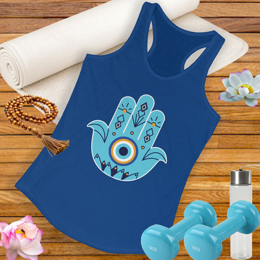 Protected in Style: "Fatima’s Hand" - Women's Racerback Tank