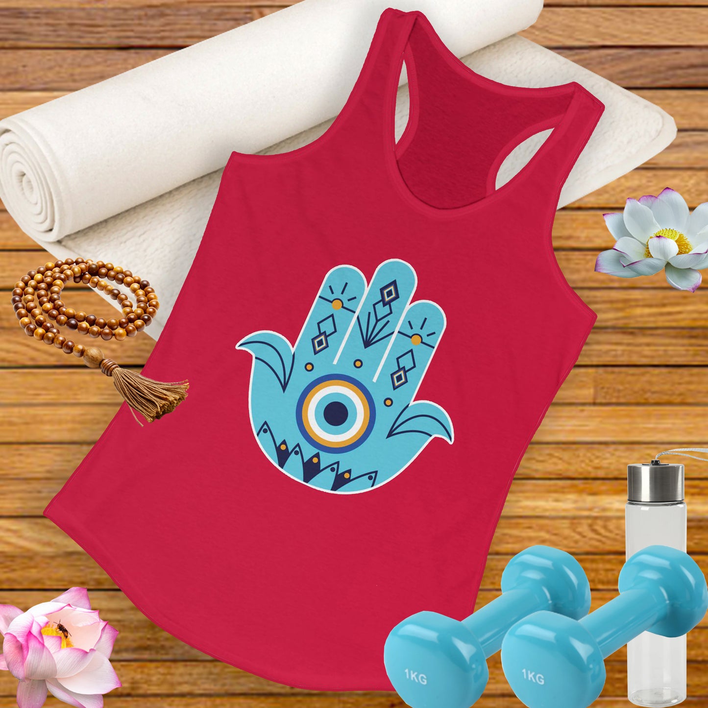 Protected in Style: "Fatima’s Hand" - Women's Racerback Tank