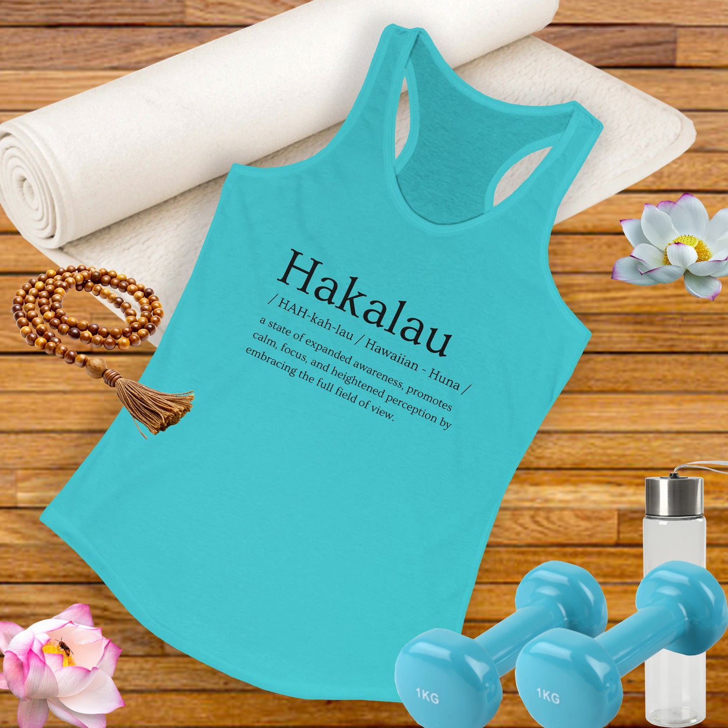 "Hakalau" Definition Racerback Tank – Mindful Focus Meets Island Vibes