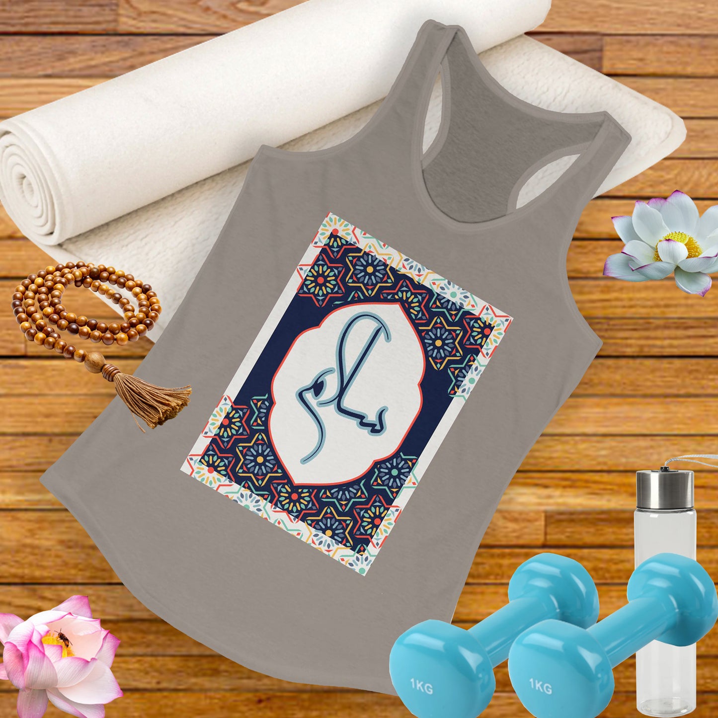 “Salaam & Peace” Racerback Tank – Wear Your Faith, Radiate Tranquility