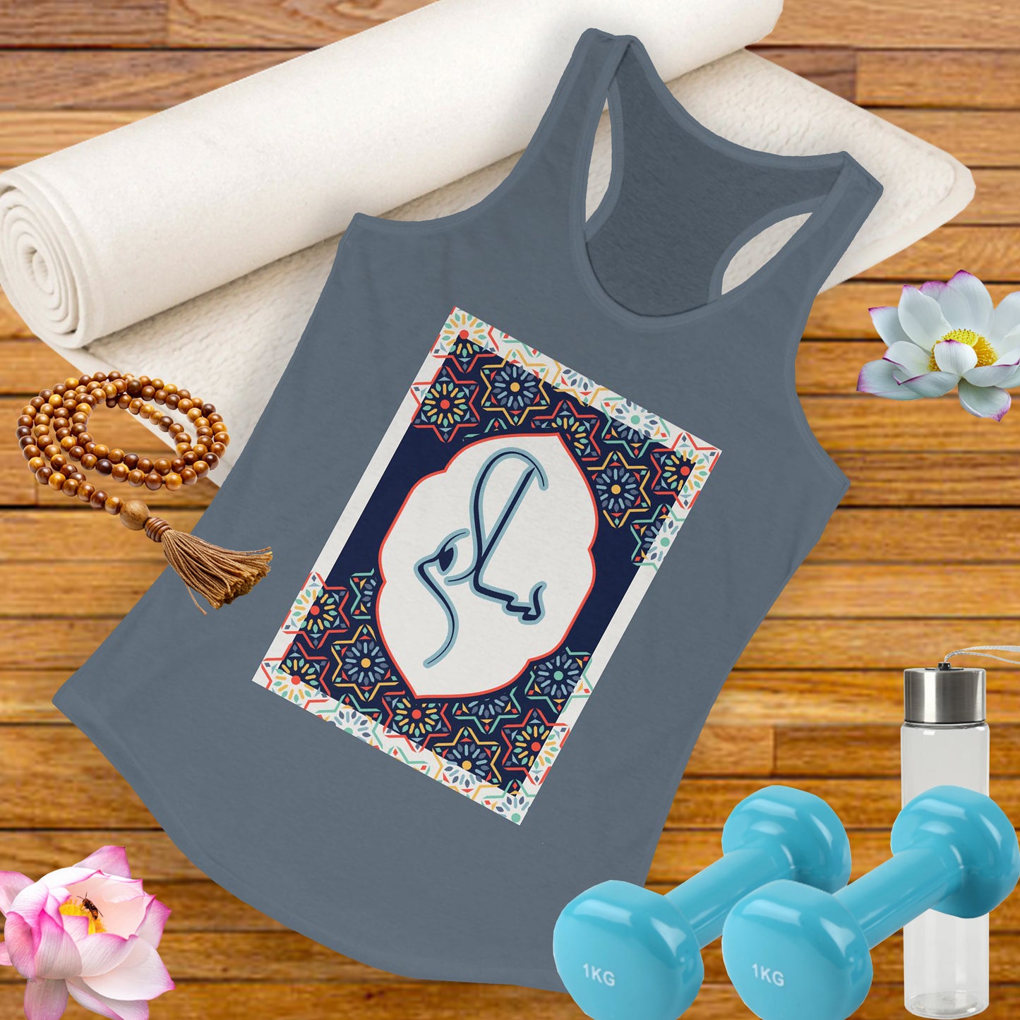 “Salaam & Peace” Racerback Tank – Wear Your Faith, Radiate Tranquility