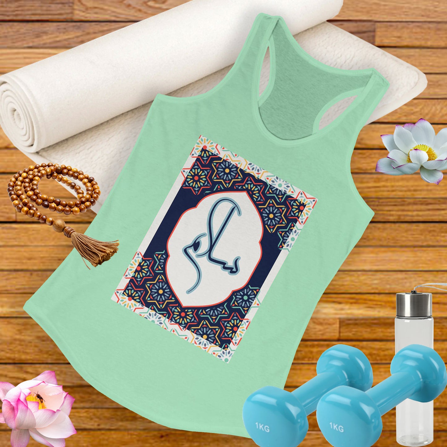 “Salaam & Peace” Racerback Tank – Wear Your Faith, Radiate Tranquility