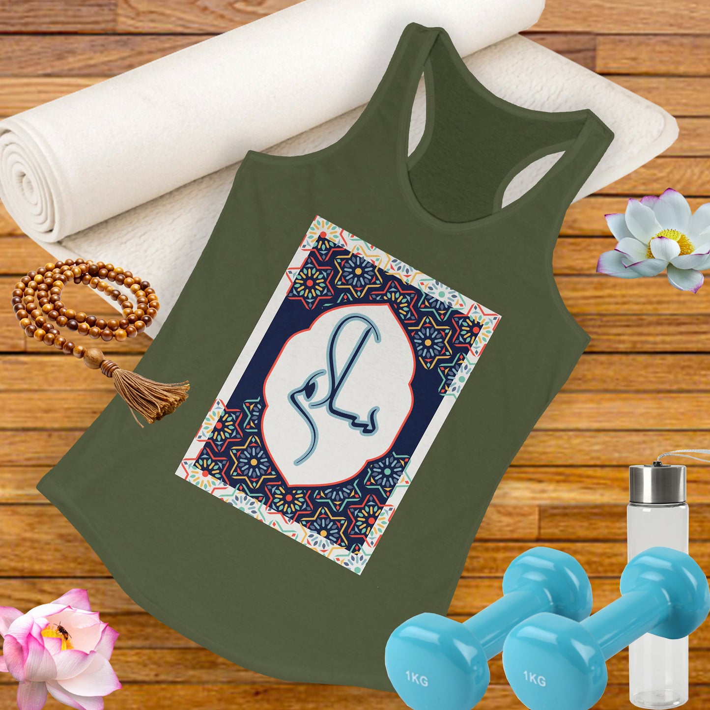 “Salaam & Peace” Racerback Tank – Wear Your Faith, Radiate Tranquility