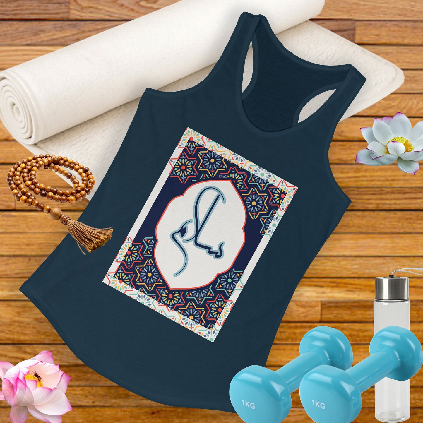 “Salaam & Peace” Racerback Tank – Wear Your Faith, Radiate Tranquility