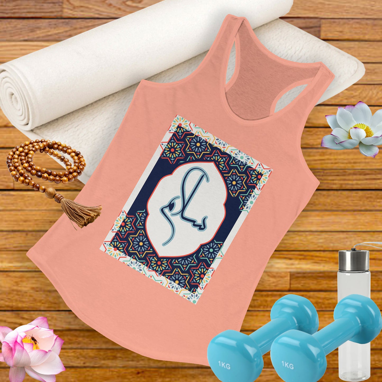 “Salaam & Peace” Racerback Tank – Wear Your Faith, Radiate Tranquility