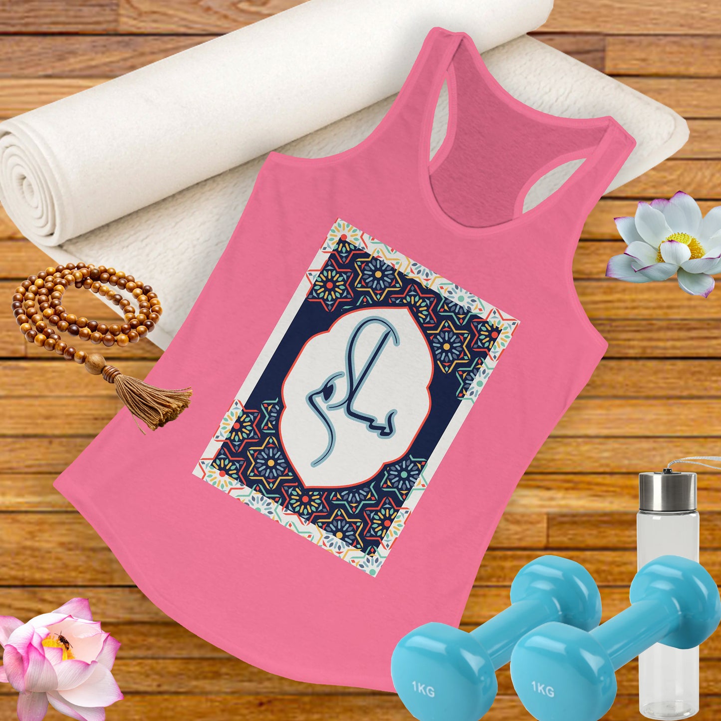 “Salaam & Peace” Racerback Tank – Wear Your Faith, Radiate Tranquility
