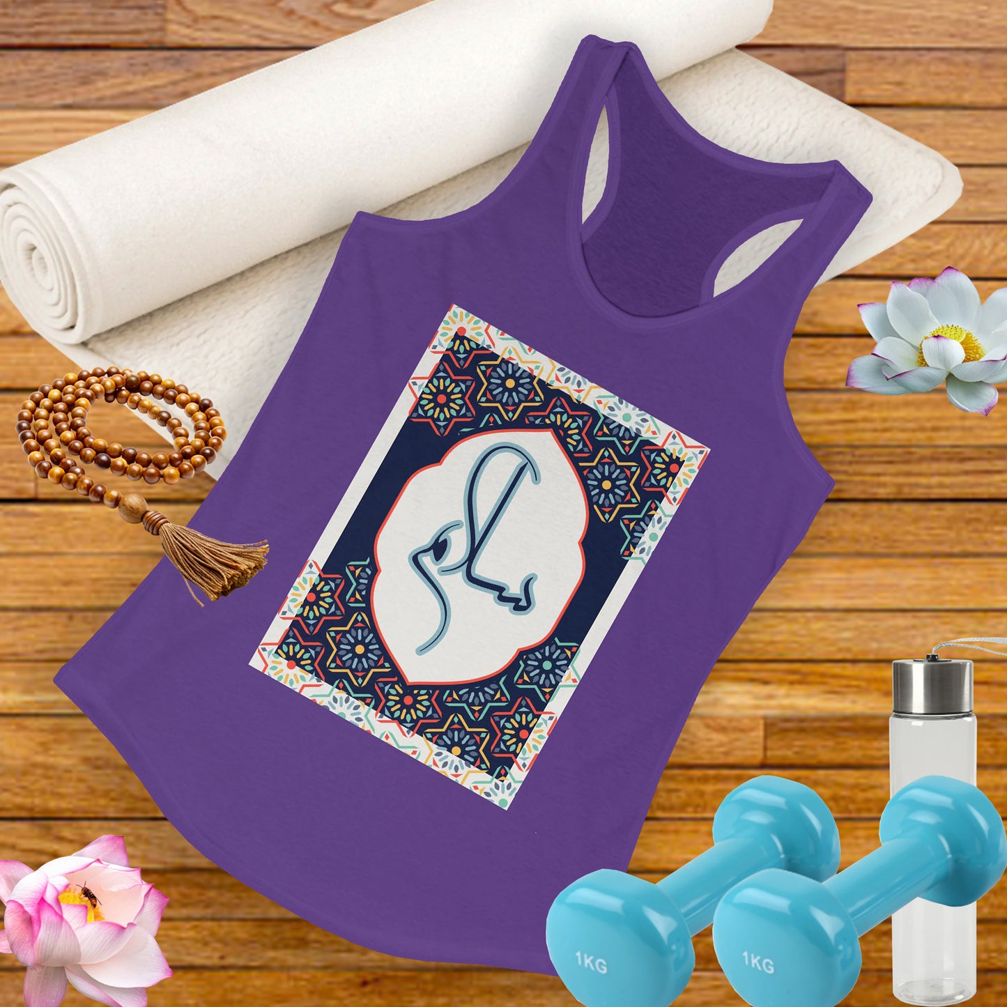 “Salaam & Peace” Racerback Tank – Wear Your Faith, Radiate Tranquility