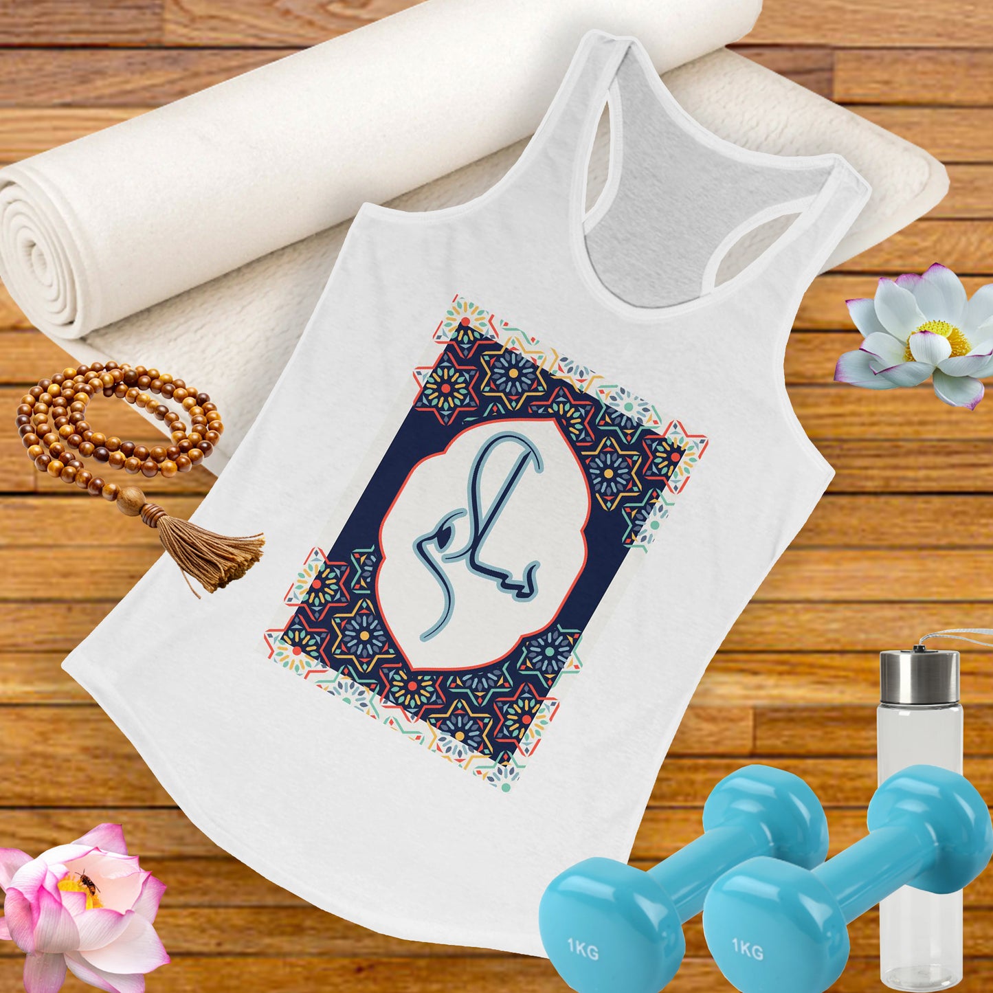 “Salaam & Peace” Racerback Tank – Wear Your Faith, Radiate Tranquility