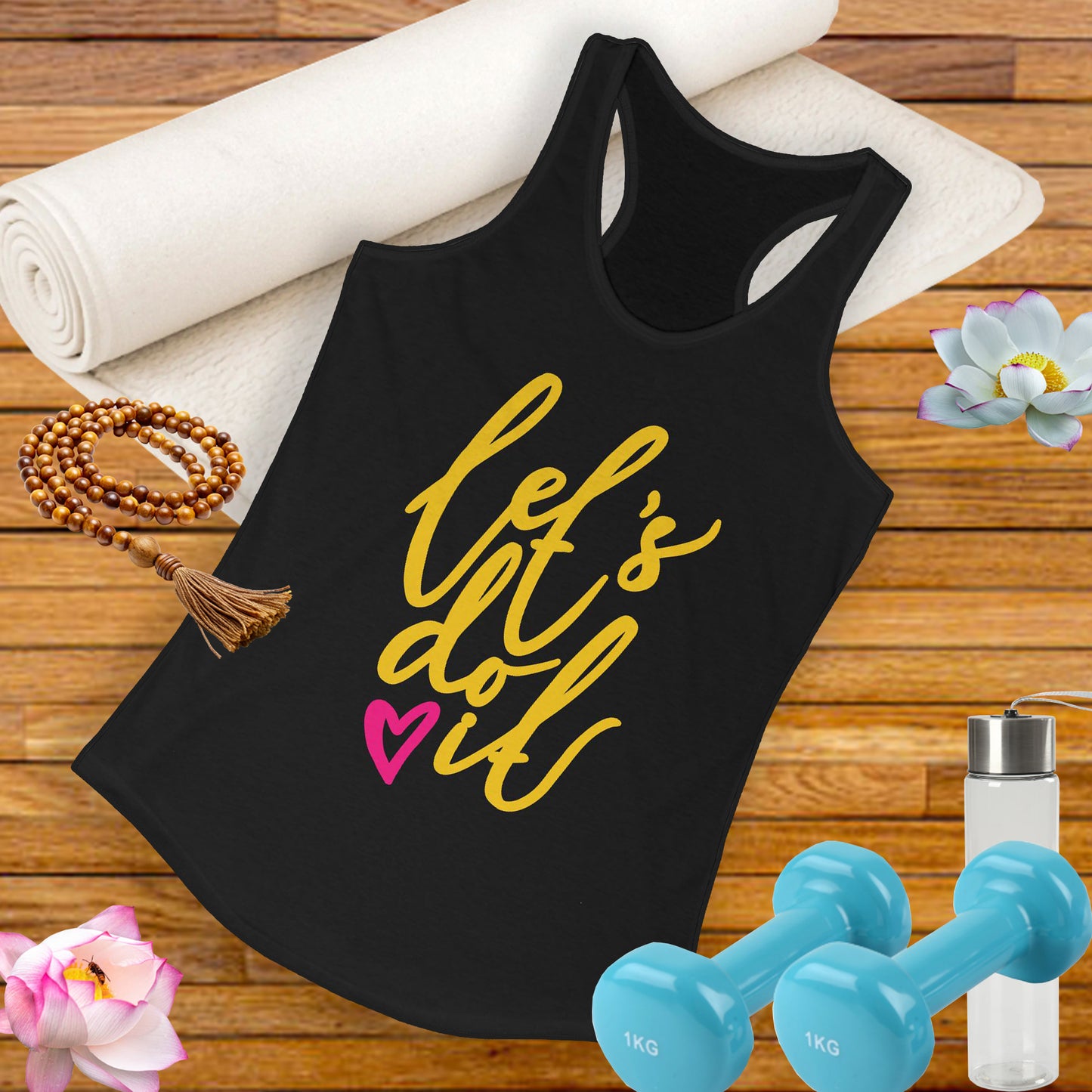 "Let's Do It" - Women's Racerback Tank - Motivation in Motion