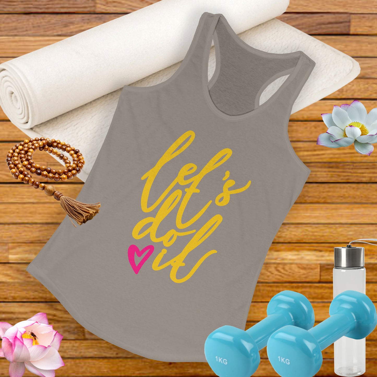 "Let's Do It" - Women's Racerback Tank - Motivation in Motion