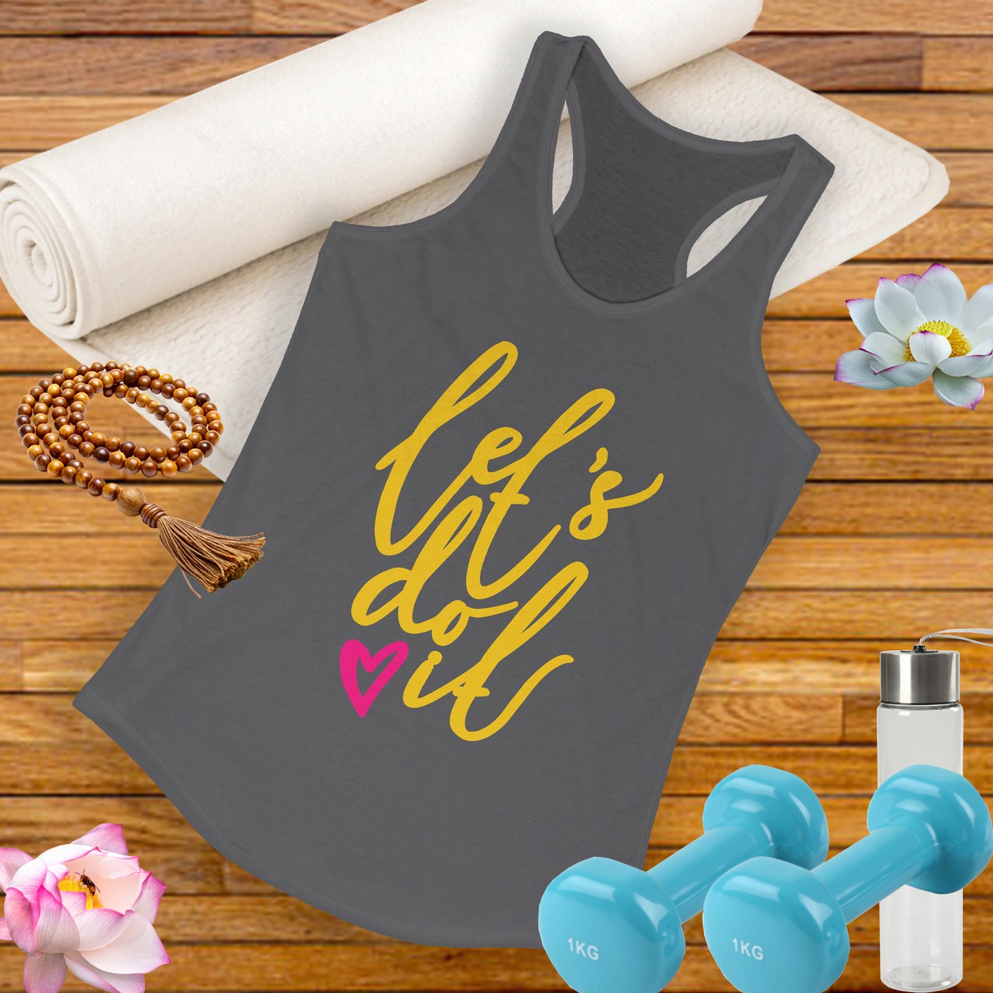"Let's Do It" - Women's Racerback Tank - Motivation in Motion