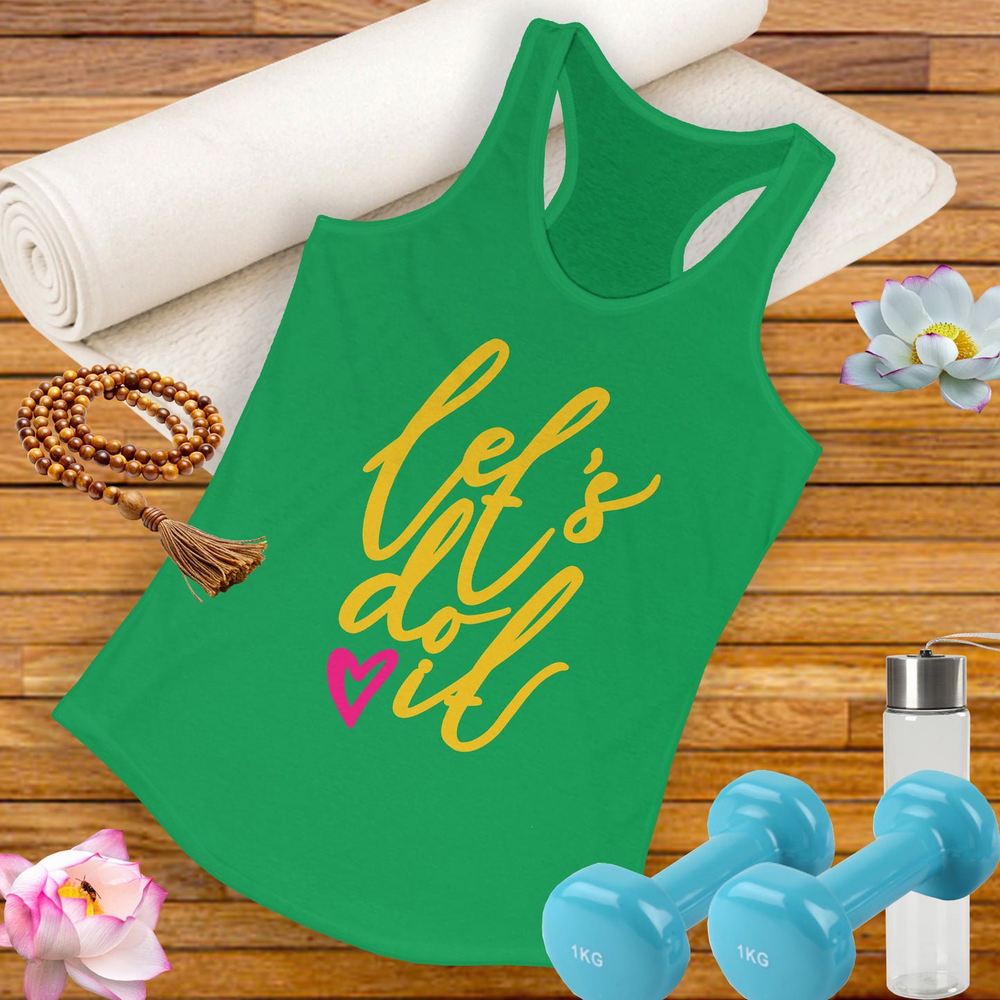"Let's Do It" - Women's Racerback Tank - Motivation in Motion