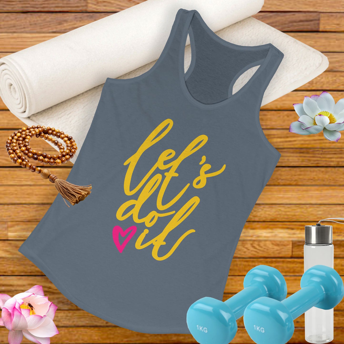 "Let's Do It" - Women's Racerback Tank - Motivation in Motion