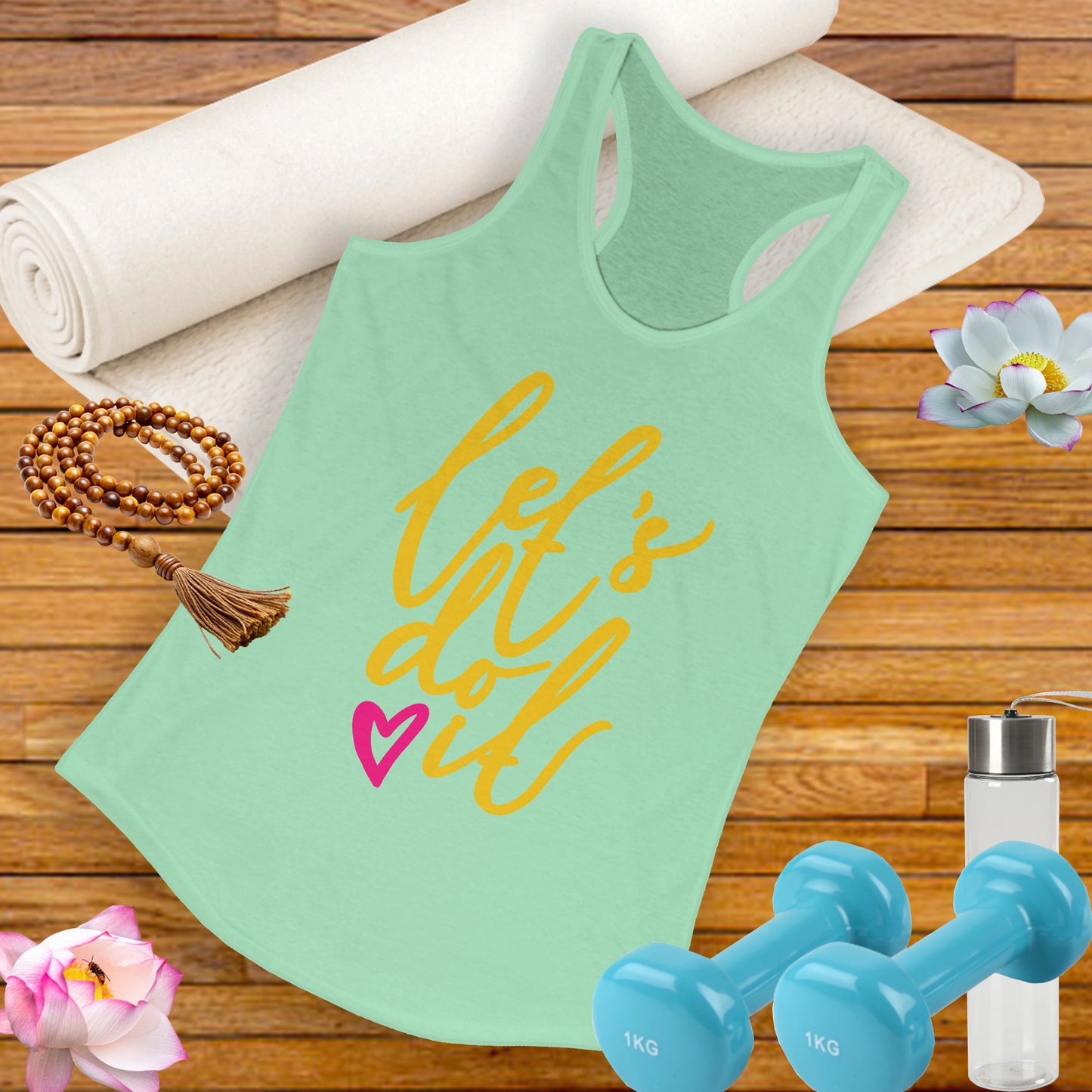 "Let's Do It" - Women's Racerback Tank - Motivation in Motion