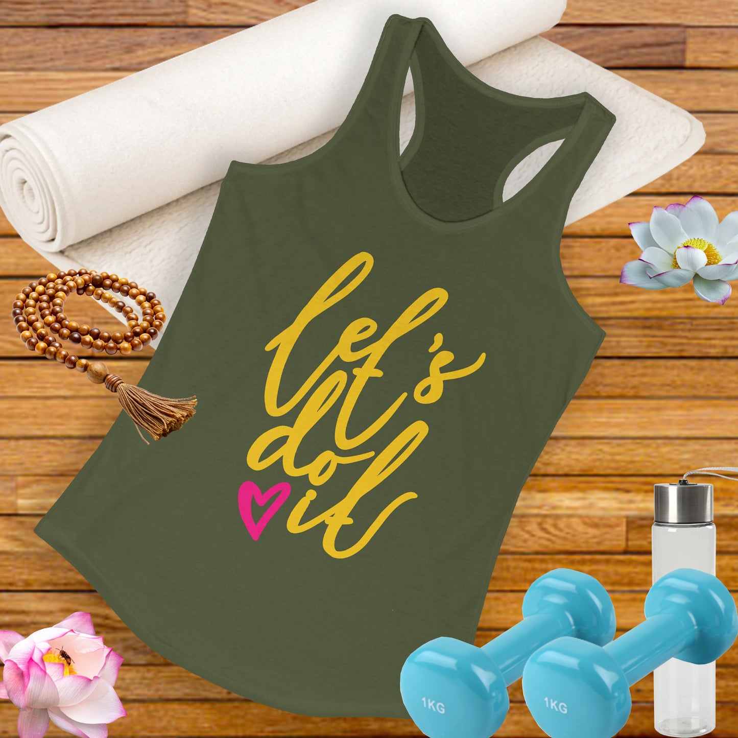 "Let's Do It" - Women's Racerback Tank - Motivation in Motion