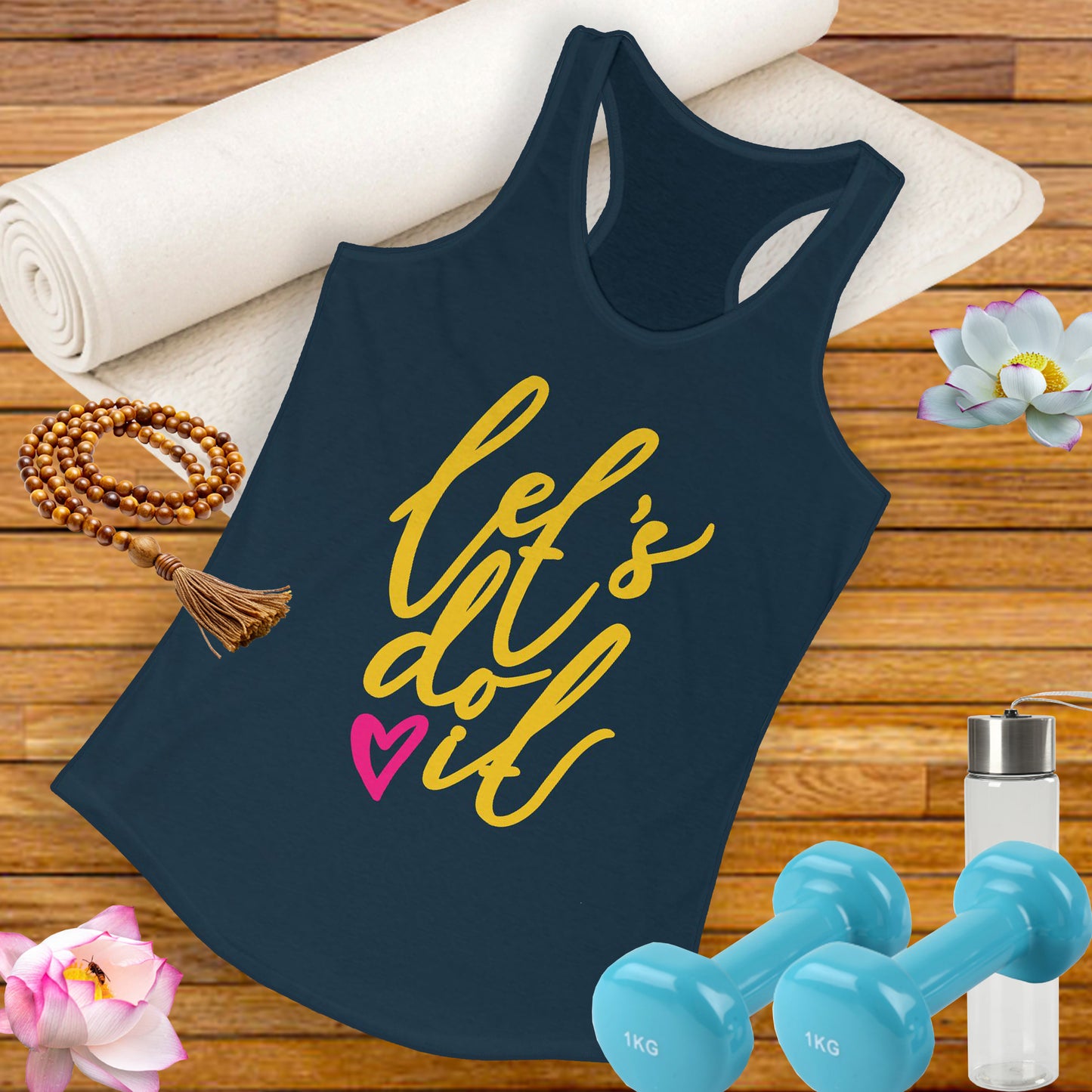 "Let's Do It" - Women's Racerback Tank - Motivation in Motion