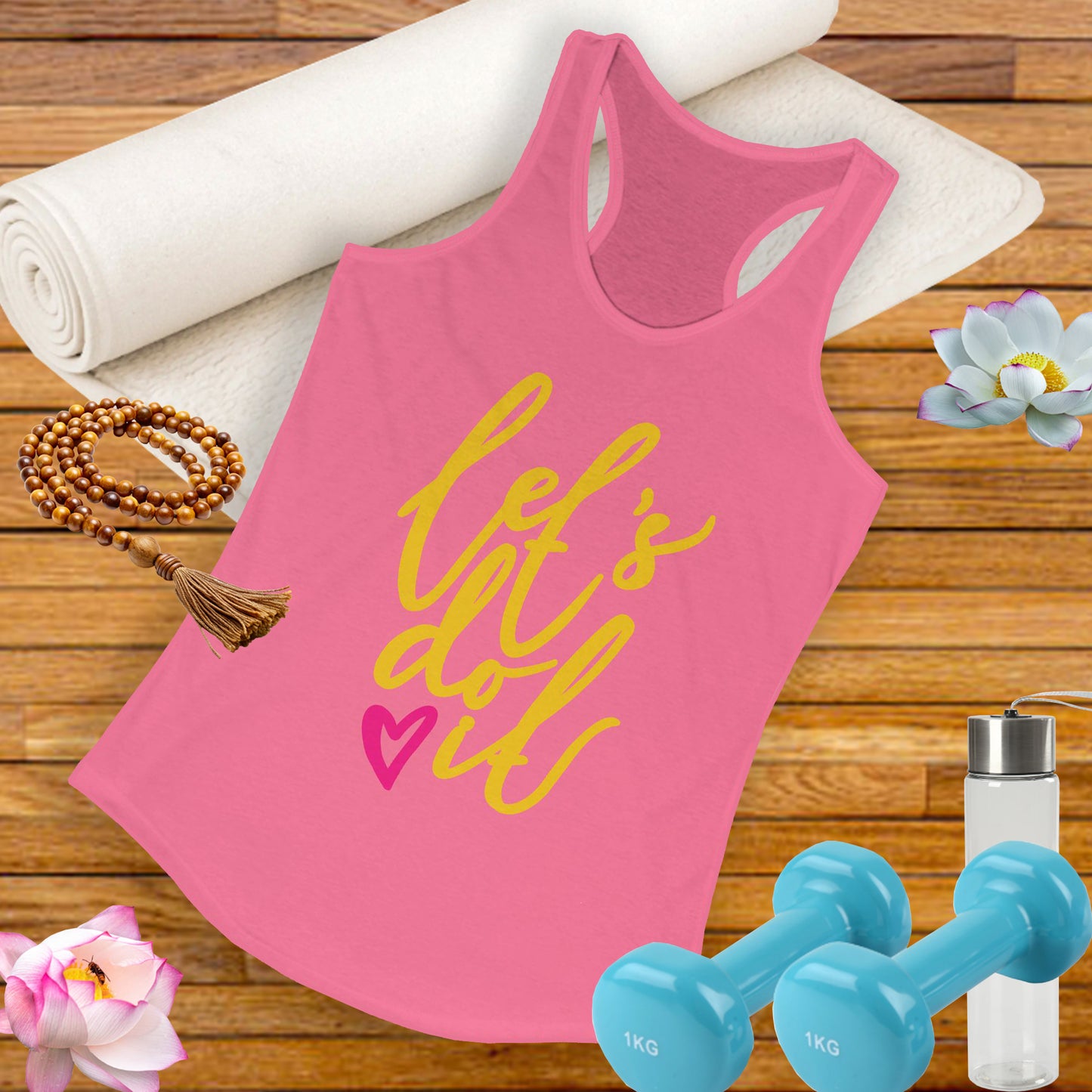 "Let's Do It" - Women's Racerback Tank - Motivation in Motion