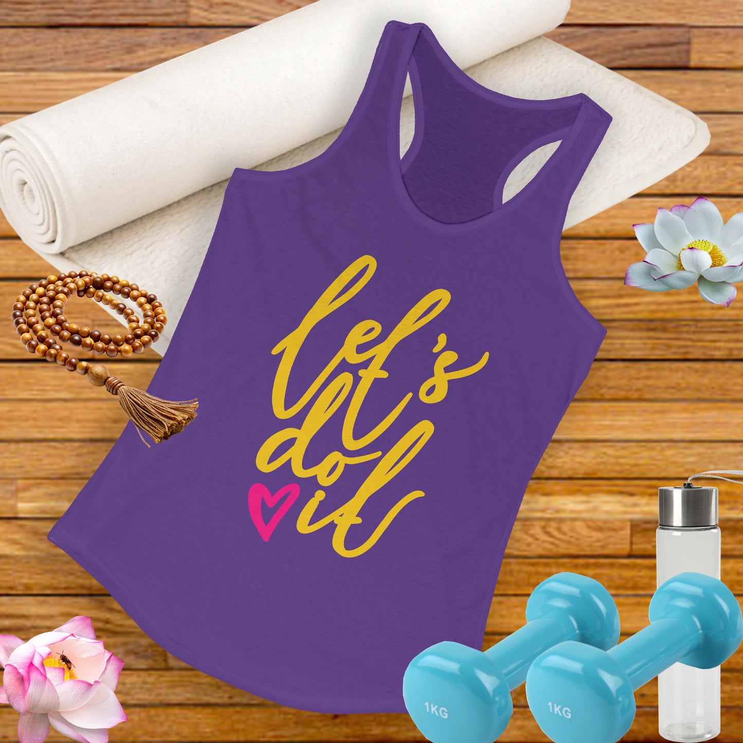 "Let's Do It" - Women's Racerback Tank - Motivation in Motion