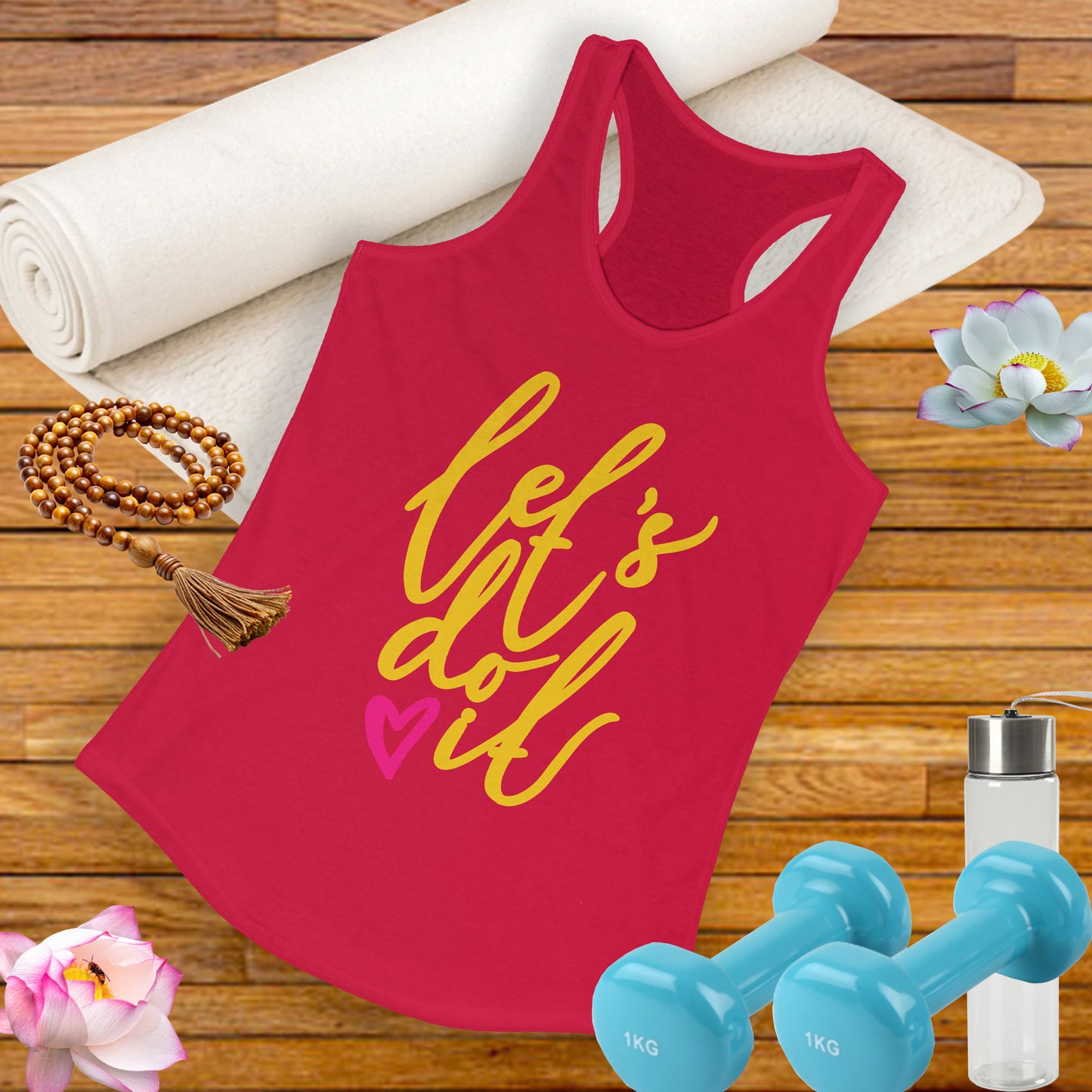 "Let's Do It" - Women's Racerback Tank - Motivation in Motion