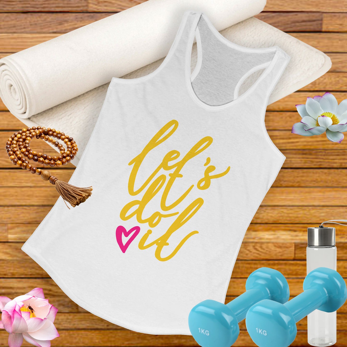 "Let's Do It" - Women's Racerback Tank - Motivation in Motion