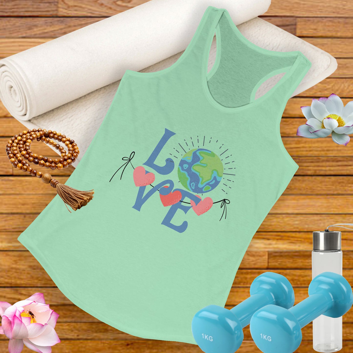 “One Love, One Earth” - Unity Racerback Tank