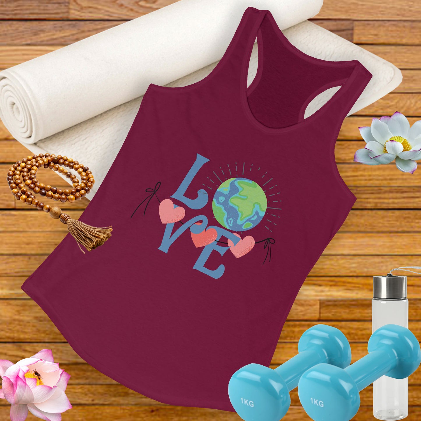 “One Love, One Earth” - Unity Racerback Tank