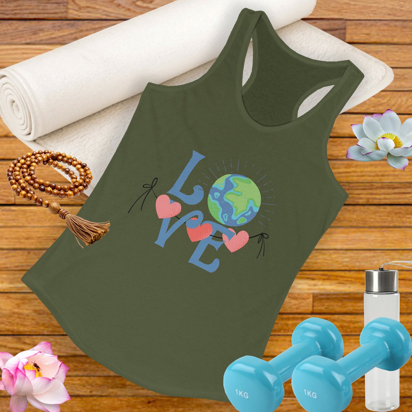 “One Love, One Earth” - Unity Racerback Tank