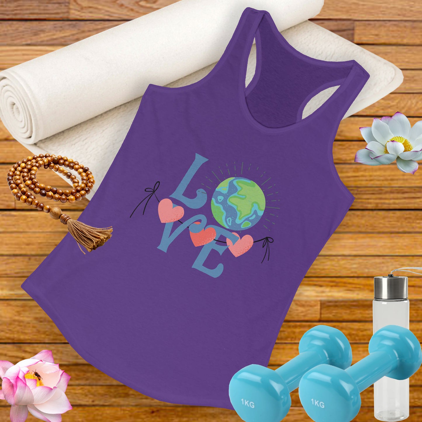 “One Love, One Earth” - Unity Racerback Tank