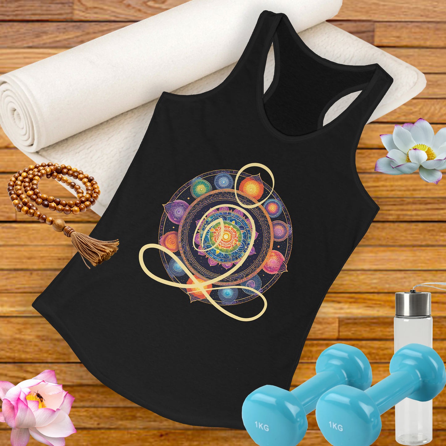 Colorful Mandala – Radiate from Within Racerback Tank