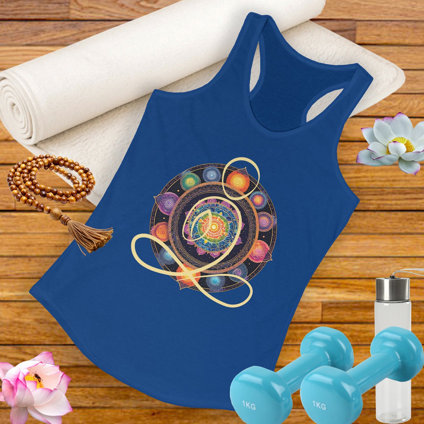 Colorful Mandala – Radiate from Within Racerback Tank