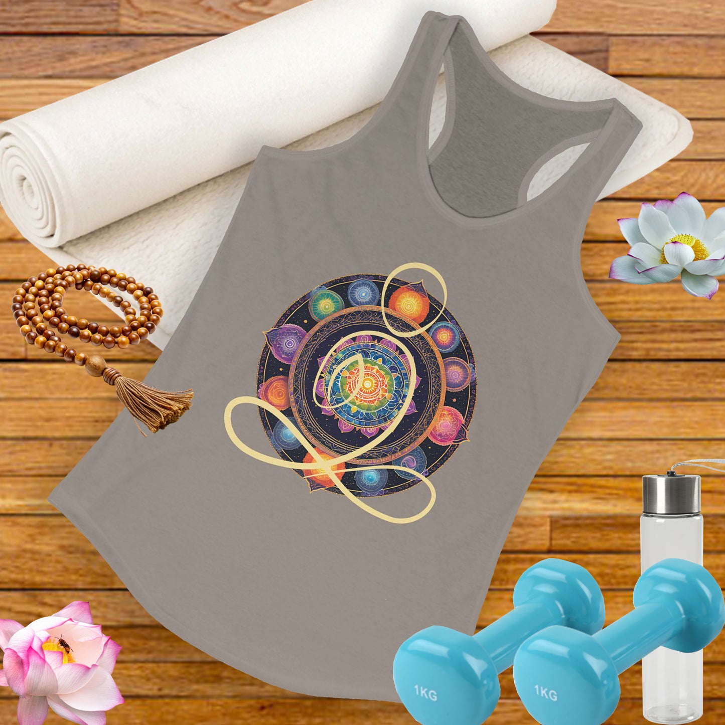 Colorful Mandala – Radiate from Within Racerback Tank