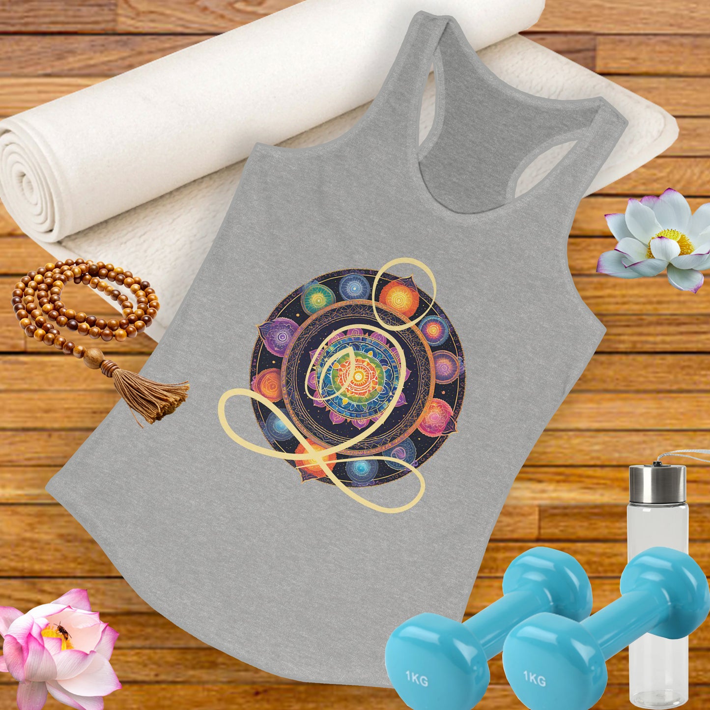 Colorful Mandala – Radiate from Within Racerback Tank